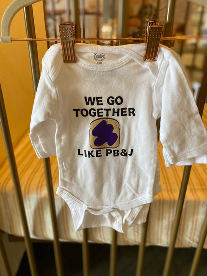 Wonder Nation "We Go Together Like PB & J" 2-piece Onesies