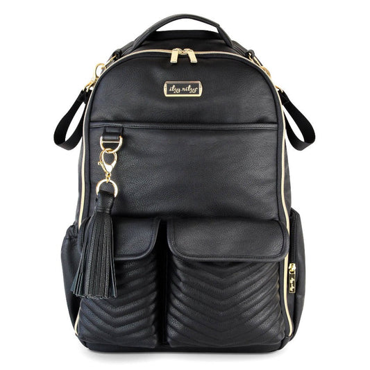 Itzy Ritzy Black Leather Boss Bag