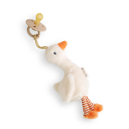 Bitzy Pal Natural Rubber Paci and Stuffed Animal