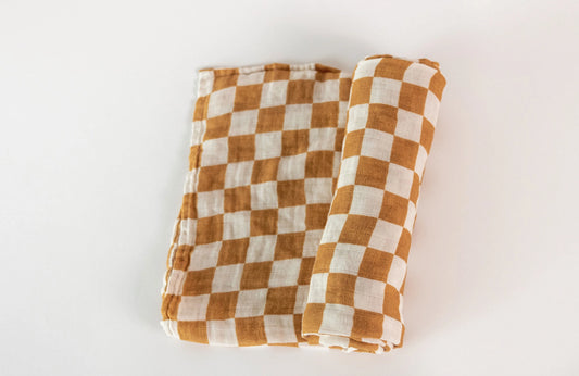 Checkerboard Swaddle Blanket