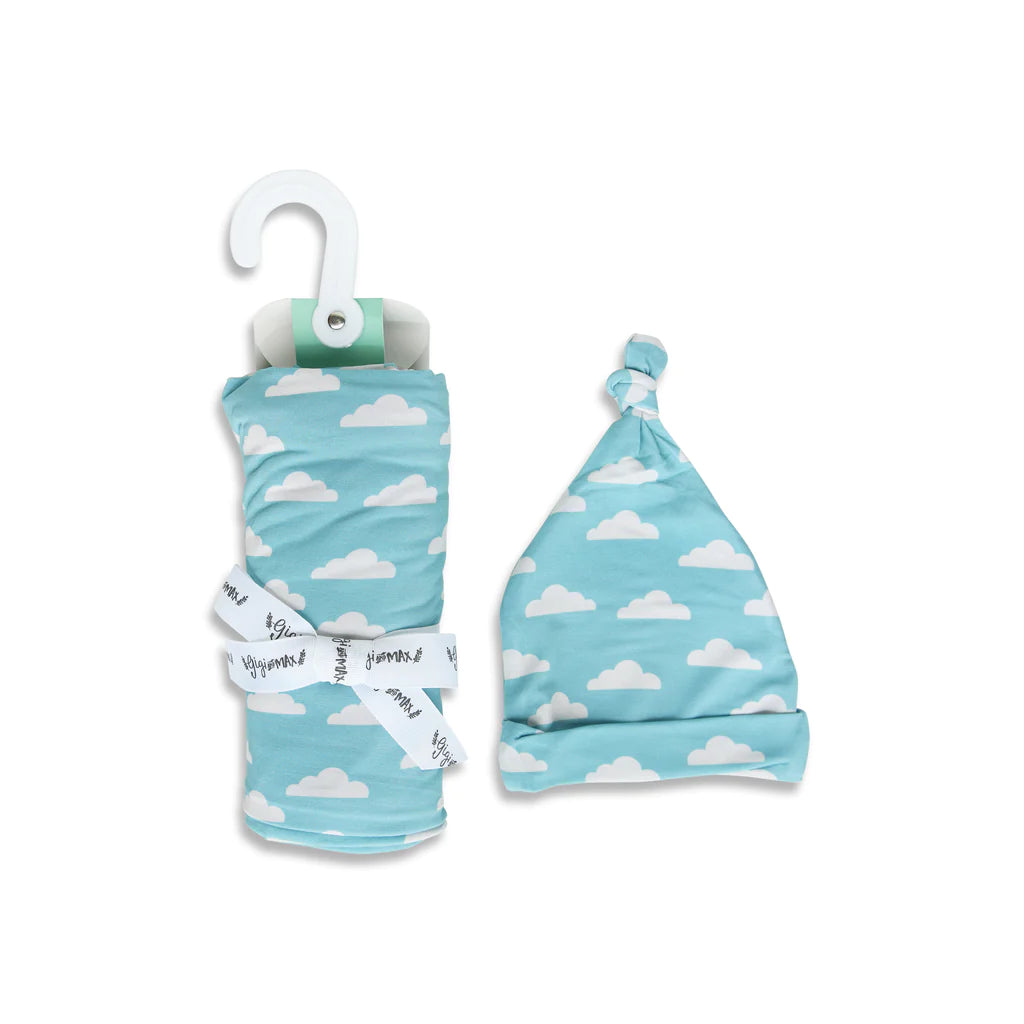 Andy Cloud Swaddle & Hat