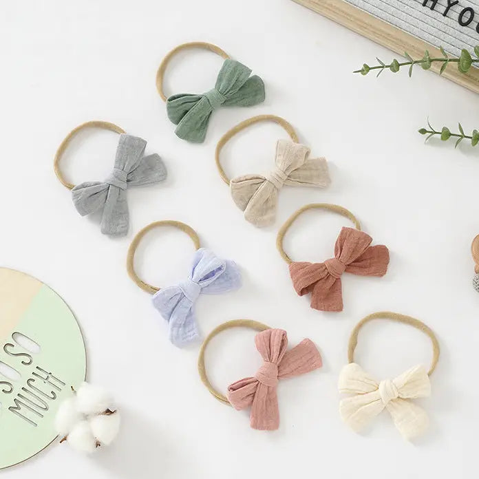 Cotton Headband Bows