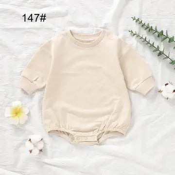 Cotton Long Sleeve Baby Bodysuit