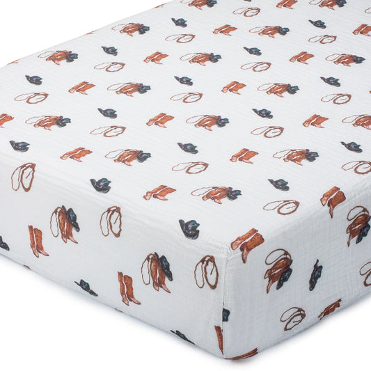 Life Is Better In Boots Crib Sheets