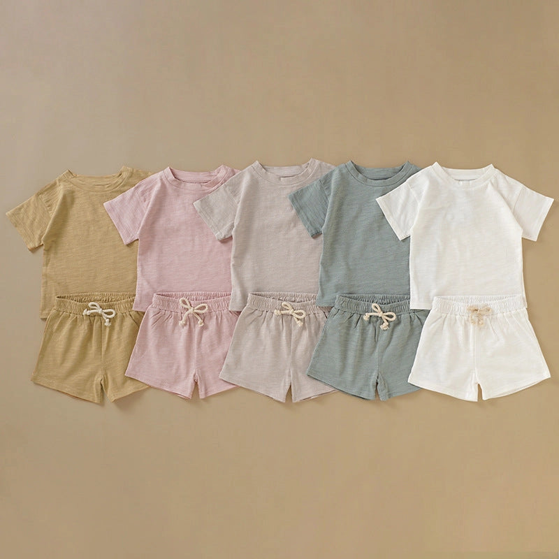 Cotton T-Shirt 2-Piece Set