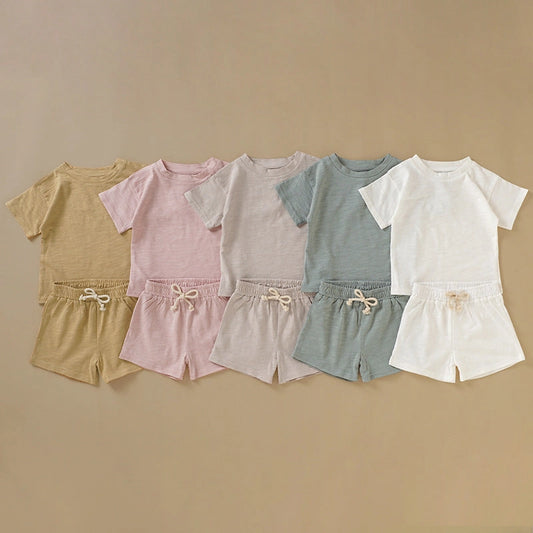 Cotton T-Shirt 2-Piece Set