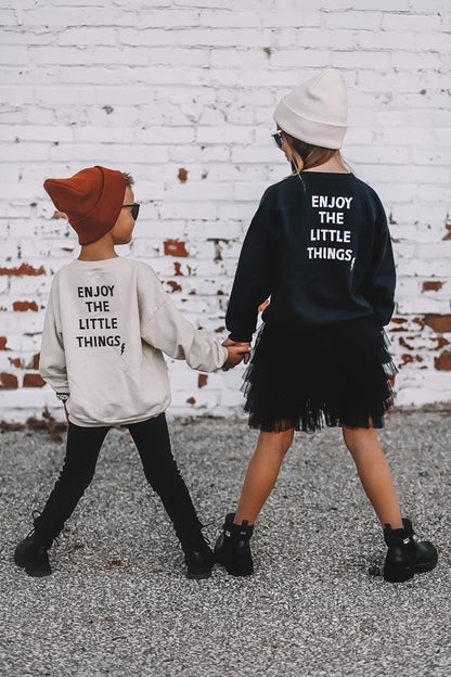 Enjoy the Little Things Romper/Sweatshirt