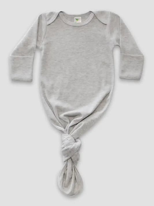 Grey Knotted Baby Gown