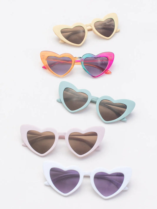 Kids Toddler Heart Barbie Style Sunglasses