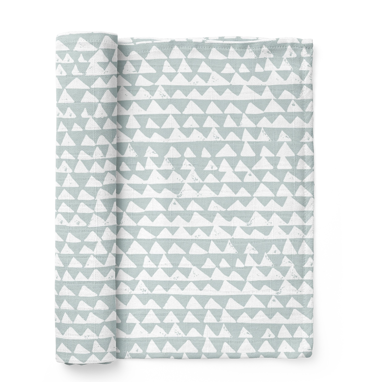 Ice Blue Mountains Muslin Swaddle