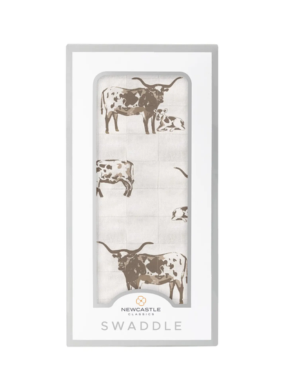 Texas Longhorn Bamboo Swaddle