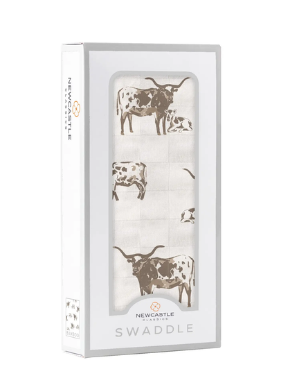 Texas Longhorn Bamboo Swaddle