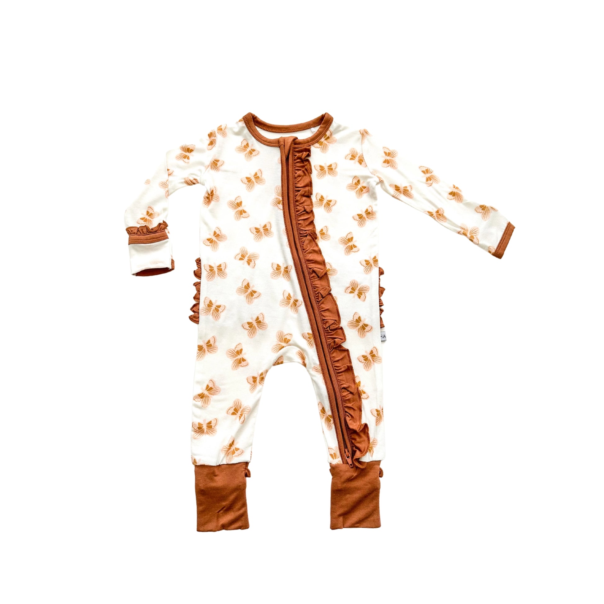 Harp Angel Ruffle Butterfly Sleeper – Hello Baby