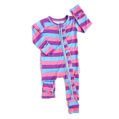 Sabrina Striped Ruffle Sleeper