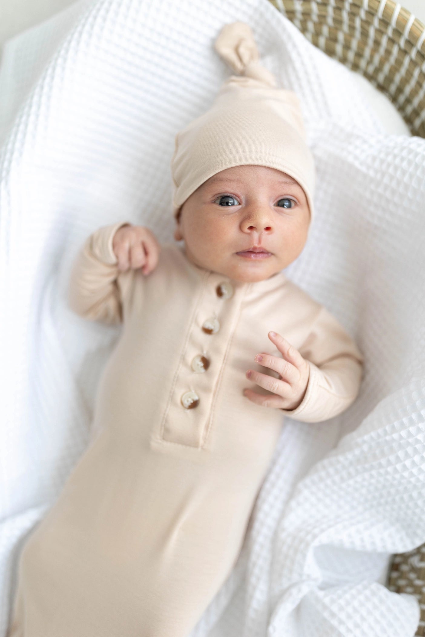 Sand Knotted Gown & Hat