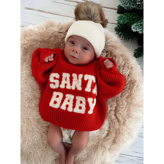 Red Santa Baby Sweater