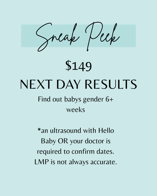 Sneak Peek Early Gender DNA Testing- BLOOD TEST