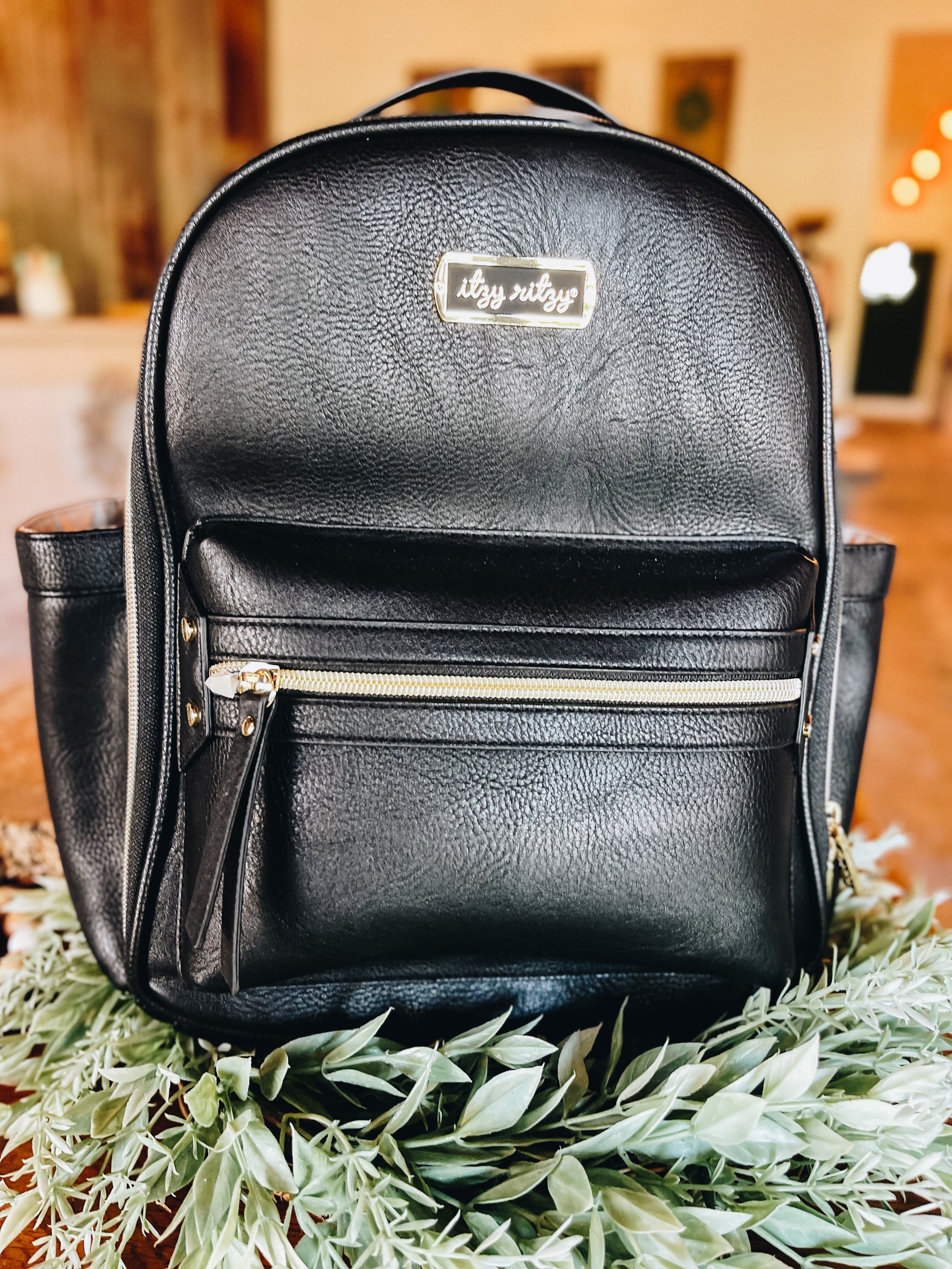 itzy ritzy mini backpack black Itzy Ritzy Black Mini Diaper Bag