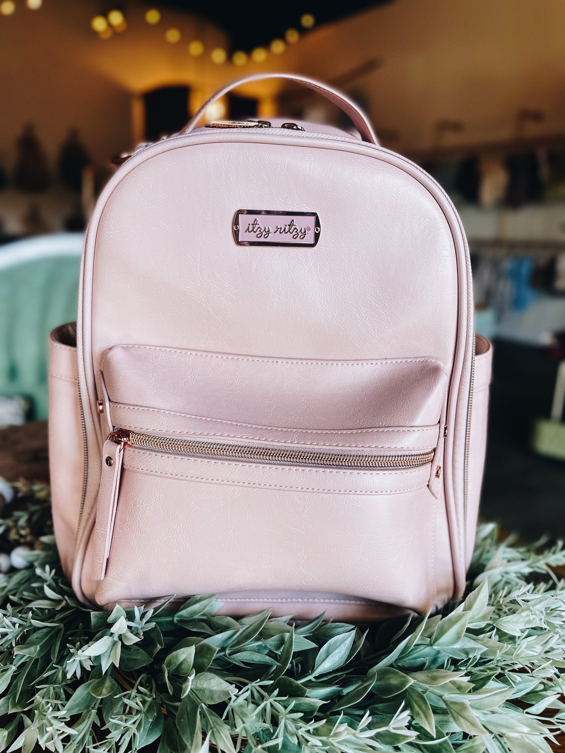 itzy ritzy mini diaper bag backpack Itzy Ritzy Blush Mini Diaper Bag