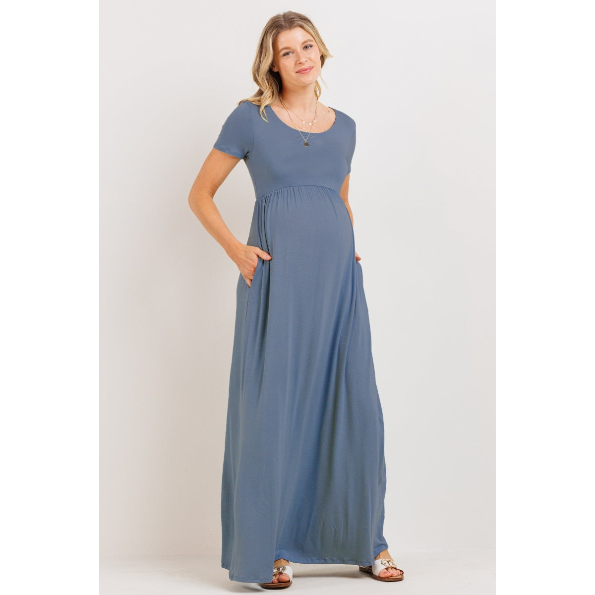 Blue Skies Maternity Dress